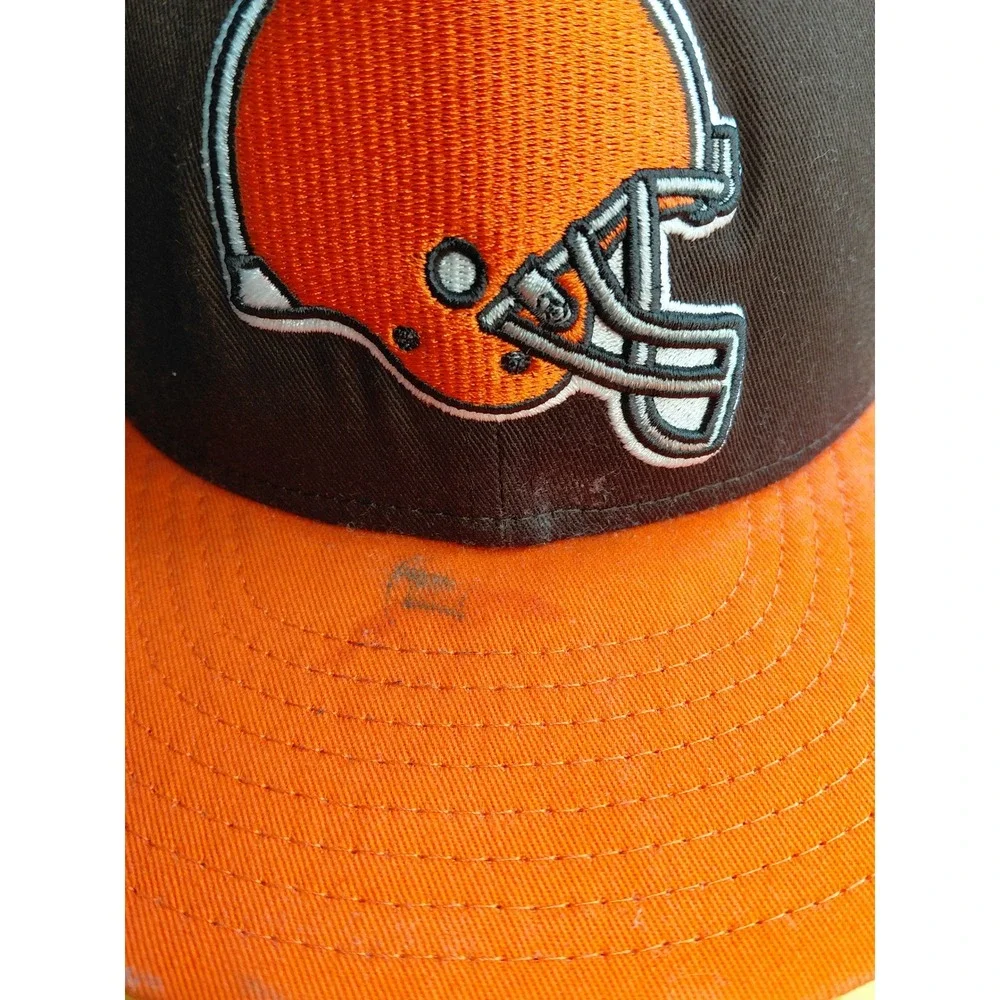 New Era 9FIFTY Cleveland Browns NFL Snapback Hat Brown Orange Flat Brim Cap Mens